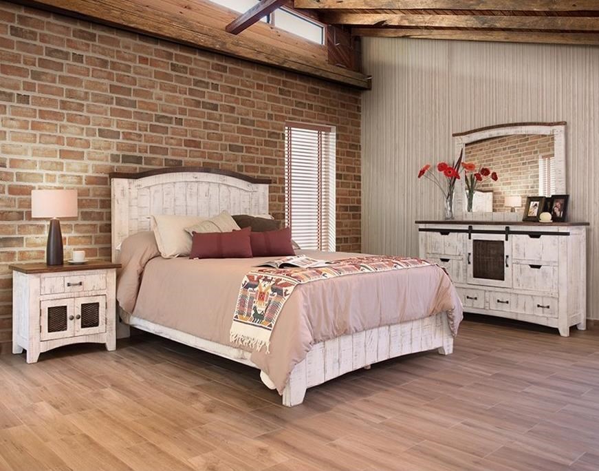 IFD International Furniture Direct Pueblo BEDRNIGH3304 Rustic